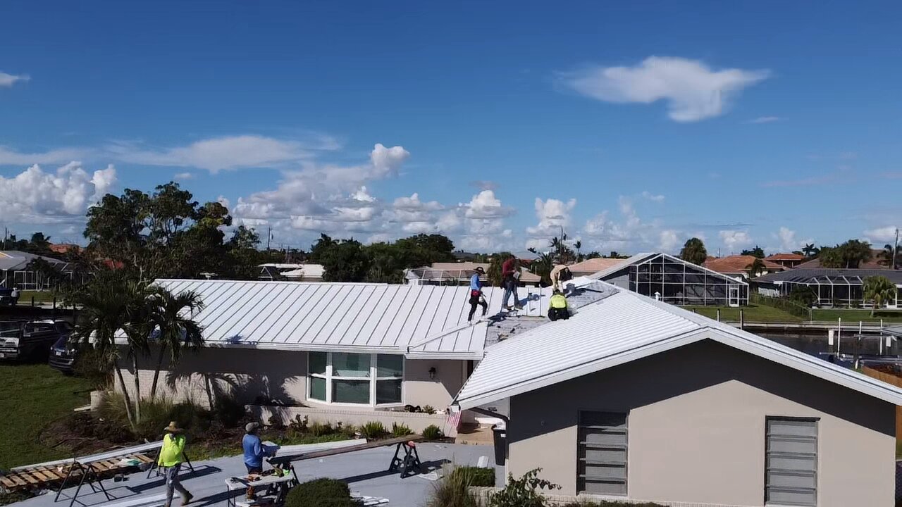 Standing seam metal roof installation Miami Florida by Reliable Roofing of Florida
