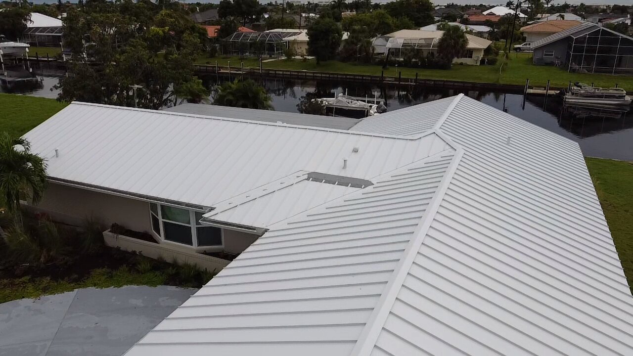 Metal roof repair storm damage Florida