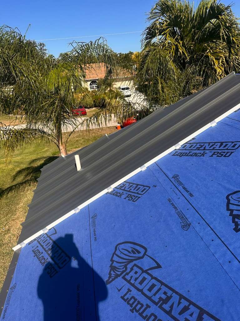 Standing seam metal roofing completed project South Florida
