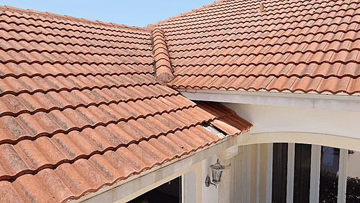 Ridge cap replacement Florida roof repair
